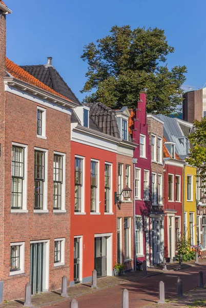 Kleurrijke Huizen Het Historische Centrum Van Haarlem Nederland — Stockfoto