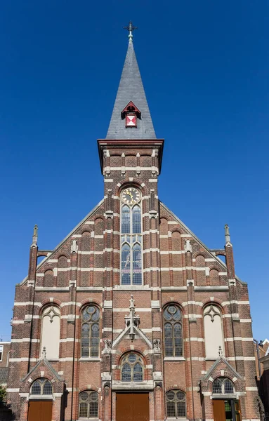 Gevel Van Lutherse Kerk Haarlem Nederland — Stockfoto