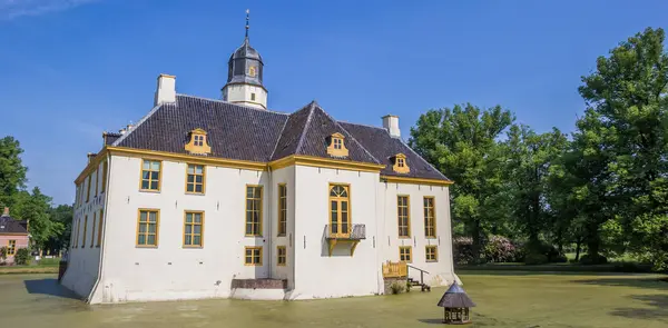 Panorama Eski Hollanda Köşkün Fraeylemaborg Slochteren Hollanda — Stok fotoğraf