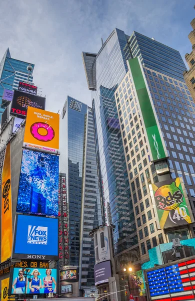 Advertenties Times Square New York City — Stockfoto