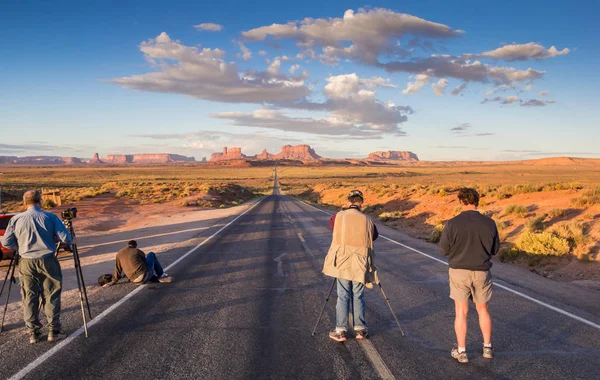 Photographes Prenant Des Photos Monument Valley Usa — Photo