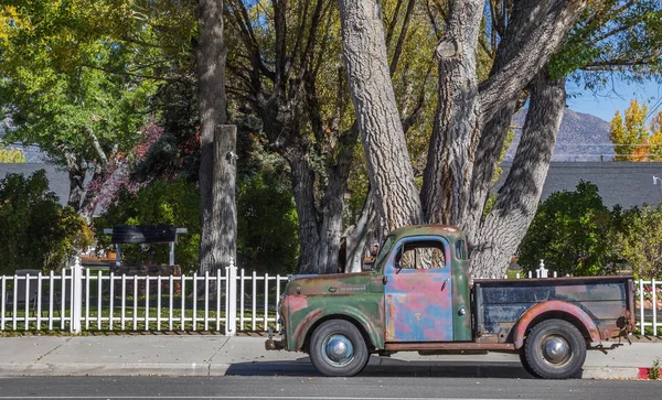 Klasyczny Samochód Głównej Ulicy Bridgeport Stanie Kalifornia Ameryka — Zdjęcie stockowe