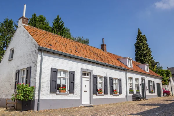 Typisch Nederlandse Witte Huizen Thorn Nederland — Stockfoto