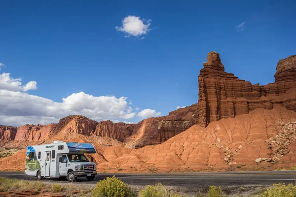 Road Capitol Reef National Park Usa Stock Image