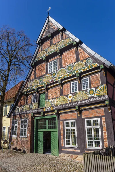 Történelmi Ház Ackerburgerhaus Közepén Verden Németország — Stock Fotó