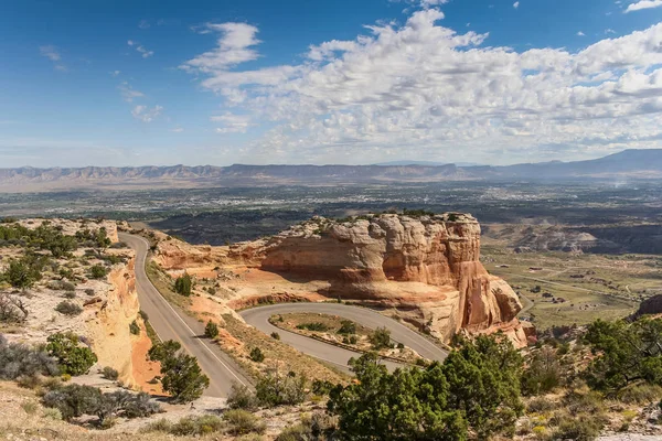 Kręta Droga Przez Colorado National Monument Stany Zjednoczone Ameryki — Zdjęcie stockowe