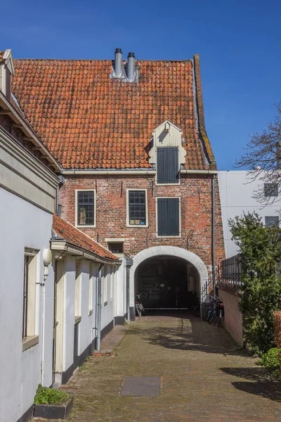 Oude Huizen Van Het Pepergasthuis Groningen Nederland — Stockfoto