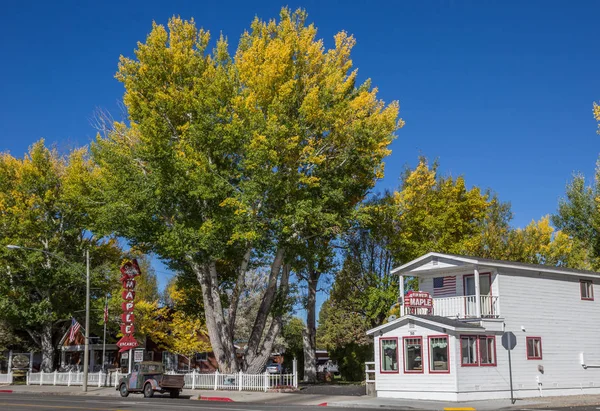 Couleurs Automne Dans Rue Principale Bridgeport Californie Amérique — Photo