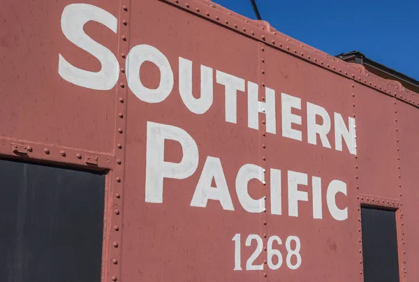 Detail Caboose Displayed Truckee Railway Station — Stock Photo, Image