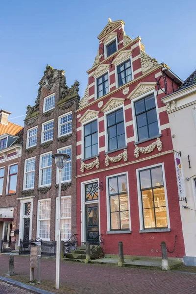 Historische Huizen Het Centrum Van Franeker Nederland — Stockfoto