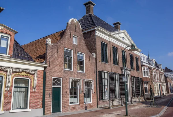 Traditionele Nederlandse Huizen Het Historische Centrum Van Dokkum — Stockfoto