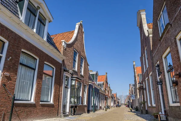 Oude Straat Historische Stad Hindeloopen Nederland — Stockfoto