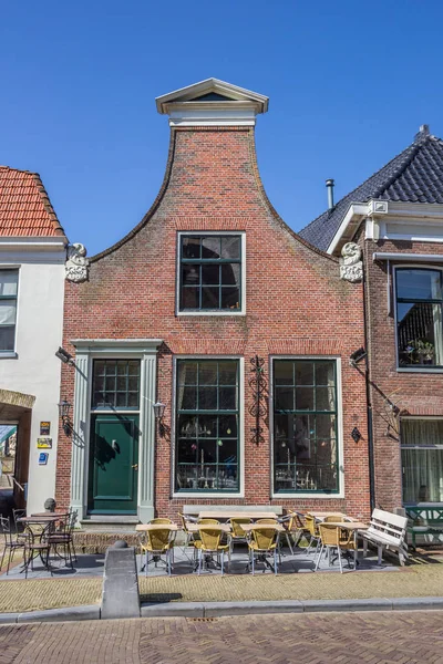 Oude Restaurant Het Centrum Van Workum Nederland — Stockfoto