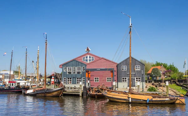 Fiskebåtarna Hamnen Elburg Holland — Stockfoto