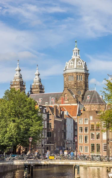 Aziz Nicolas Kilisesi Merkezi Amsterdam Hollanda — Stok fotoğraf