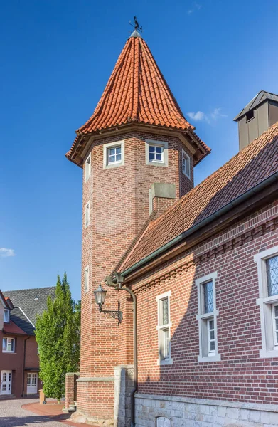 Burg Πύργος Στο Ιστορικό Κέντρο Του Haselunne Γερμανία — Φωτογραφία Αρχείου