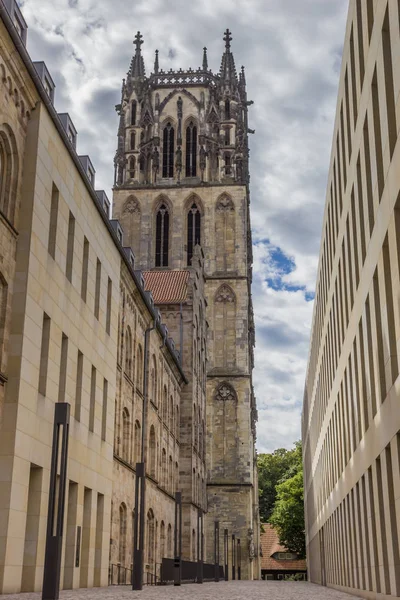Munster Almanya Liebfrauenkirche Kilisesi Nin Kulesi — Stok fotoğraf