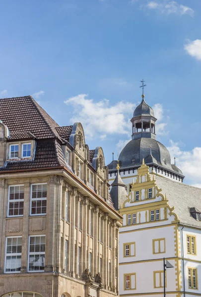 Gamla Byggnader Stadens Historiska Centrum Paderborn Tyskland — Stockfoto