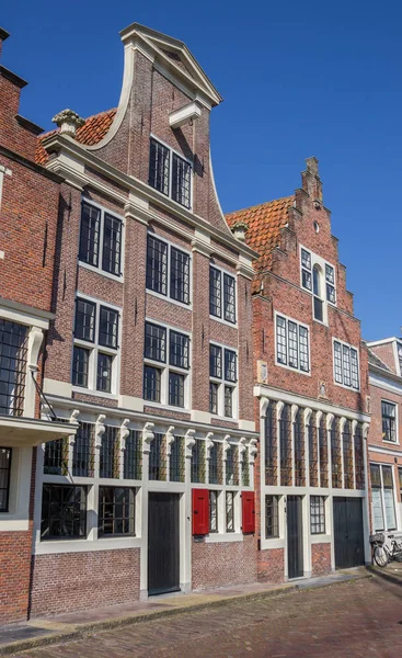 Régi Házak Vízparton Hoorn Hollandia — Stock Fotó