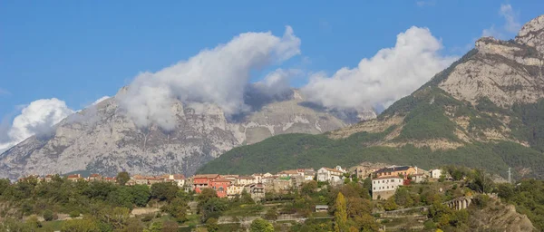 Panorama Del Pueblo Montaña Laspuna España —  Fotos de Stock