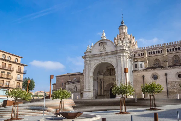 Catedral Huerta Centro Histórico Tarazona España — Foto de Stock