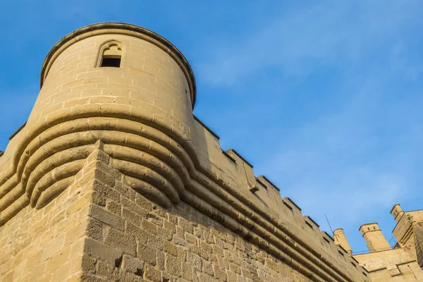 Torre Canto Castelo Olite Espanha — Fotografia de Stock