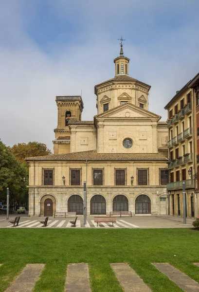 San Lorenzo Templomtól Történelmi Központban Pamplona Spanyolország — Stock Fotó