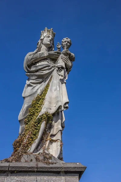 Estátua Maria Criança Abadia Keizersberg Leuven Bélgica — Fotografia de Stock