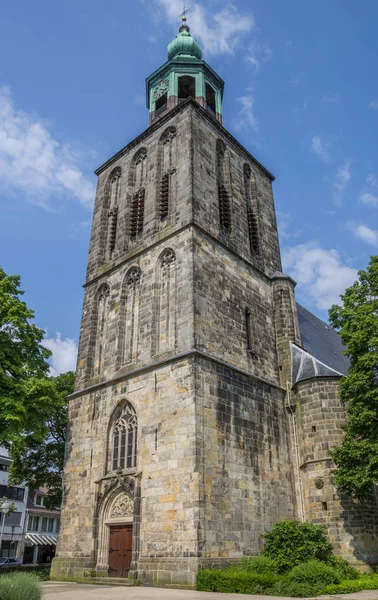 Torre Antiga Igreja Nordhorn Alemanha — Fotografia de Stock