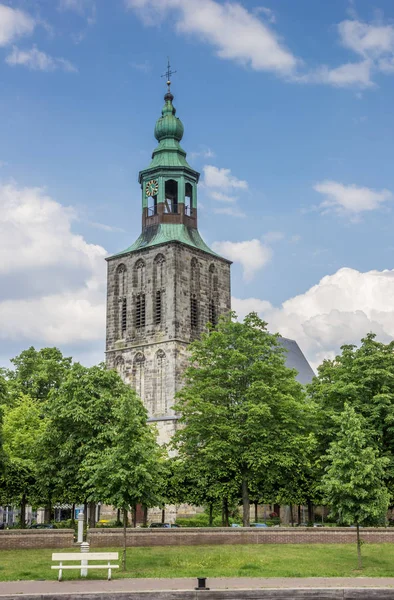 Vieille Église Sur Place Marché Nordhorn Allemagne — Photo