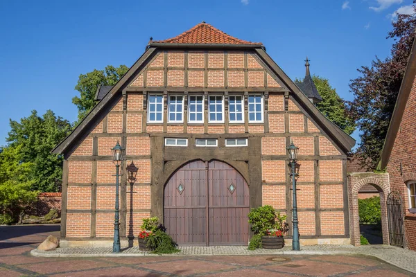 Entrada Uma Fazenda Histórica Haselunne Alemanha — Fotografia de Stock