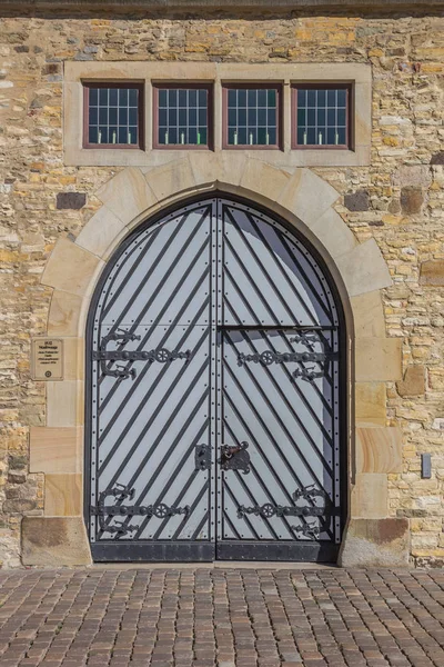 Porta Histórica Prefeitura Osnabruck Alemanha — Fotografia de Stock