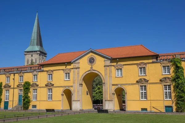 Dziedziniec Zamku Osnabruck Niemczech — Zdjęcie stockowe