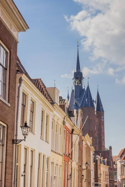 Oude Huizen Stadspoort Zwolle Nederland — Stockfoto
