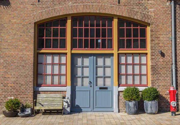 Entrada Una Antigua Casa Oostereiland Hoorn Países Bajos —  Fotos de Stock