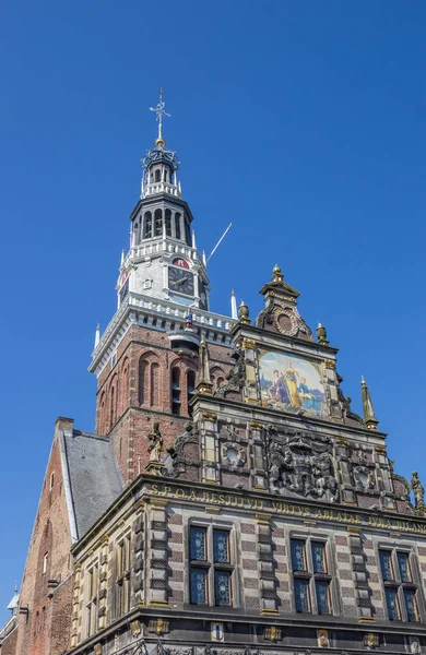 Fassade Und Turm Des Waagenhauses Alkmaar Holland — Stockfoto