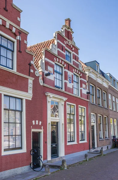 Historisch Rode Huis Het Centrum Van Alkmaar Nederland — Stockfoto