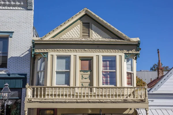 Casa Histórica Centro Nevada City Califórnia — Fotografia de Stock