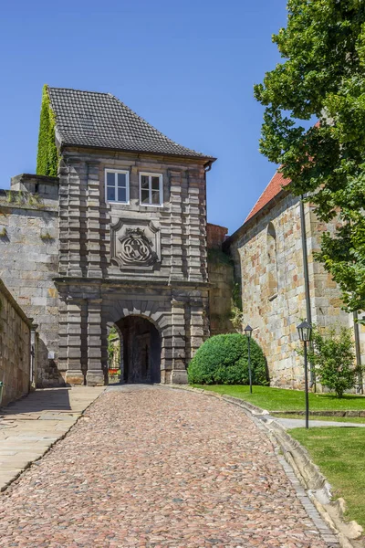 Puerta Entrada Del Castillo Colina Bad Bentheim Alemania —  Fotos de Stock