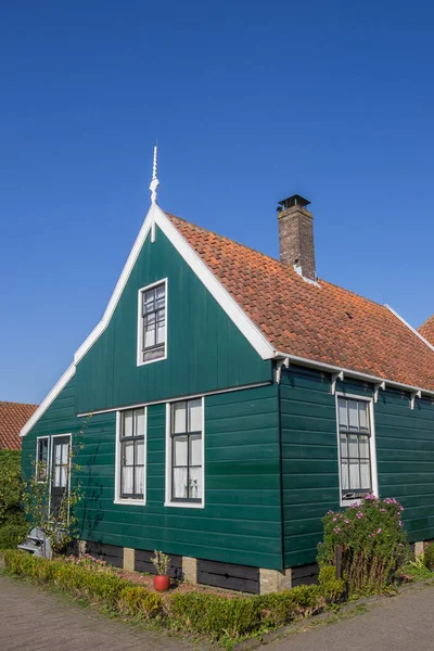 Tradycyjne Holenderskie Drewniany Dom Zaanse Schans Holandia — Zdjęcie stockowe