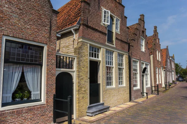 Traditionele Nederlandse Huizen Een Straat Monnickendam Holland — Stockfoto