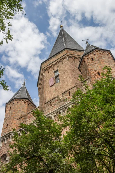 Drogenaps Wieży Zabytkowym Centrum Zutphen Holandia — Zdjęcie stockowe