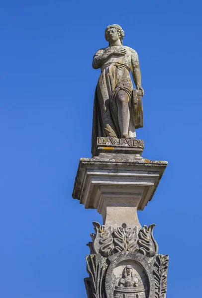 Statue Deu Deu Dans Centre Moncao Portugal — Photo