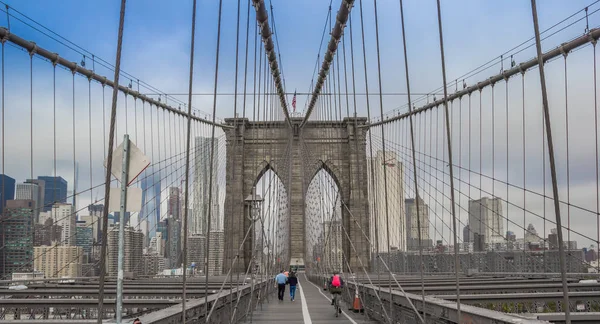 Panorama Brookyn Bridge New York City America — Stock Photo, Image