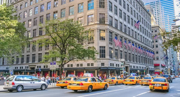 Gele Cabines New York City Verenigde Staten — Stockfoto
