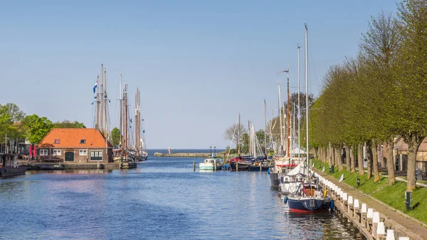 Haven Met Zeilboten Medemblik Nederland — Stockfoto