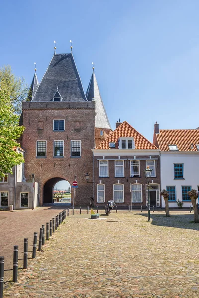 Koornmarktspoort Het Historische Centrum Van Kampen Nederland — Stockfoto