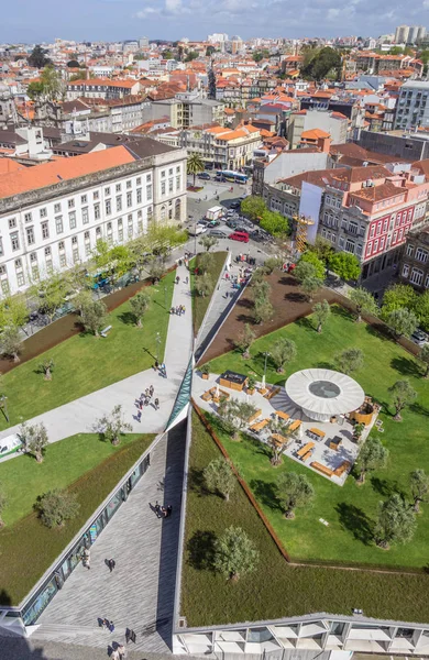 Utsikt Över Park Från Clerigos Tower Porto Portugal — Stockfoto