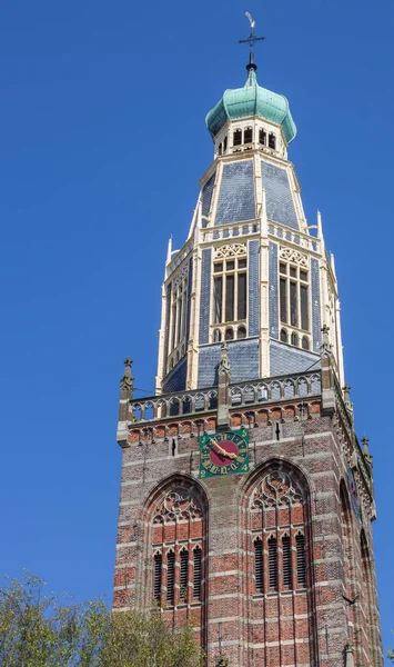 Toren Van Zuiderkerk Historische Dorp Enkhuizen Nederland — Stockfoto