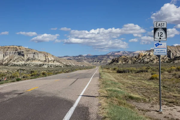 Carretera Vacía Utah Estados Unidos — Foto de Stock